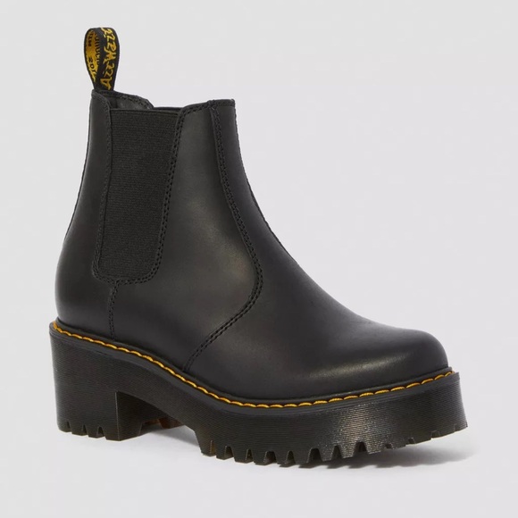 Dr. Martens Black Platform Chelsea Boots - Picture 1 of 6